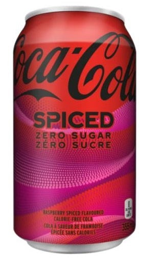 Coca Cola - Raspberry Spiced Zero Sugar 355ml