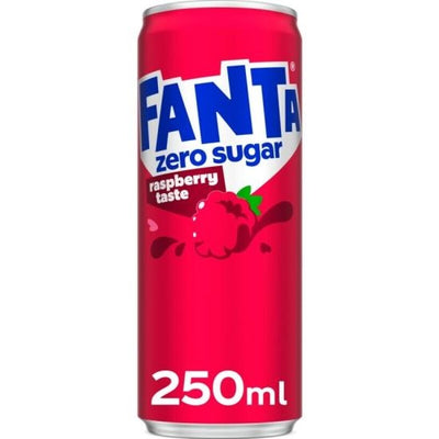 Fanta - Raspberry Zero Sugar 250ml 12 Cans