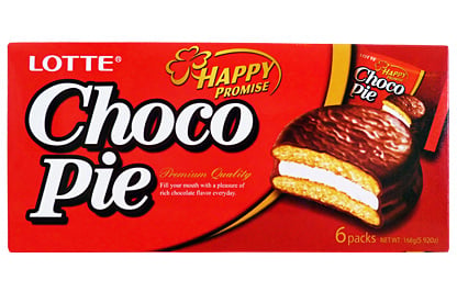 Lotte - Choco Pie, paquet de 6, 168 grammes