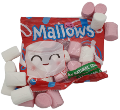 Pink White Mallows 24 Zakjes
