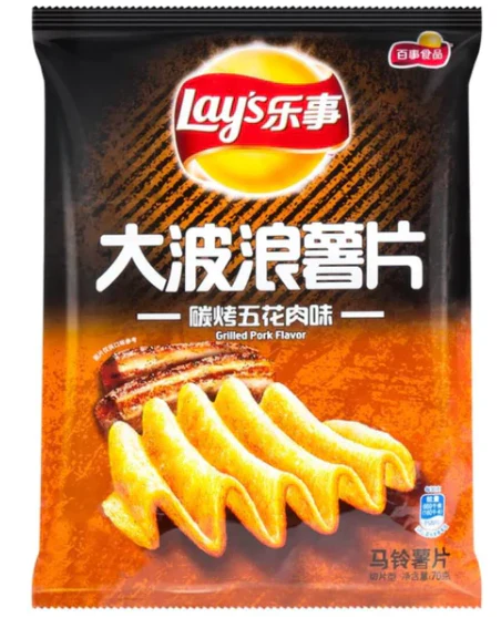 Lay's - Deep Ridged Pork Flavor 70 Gram