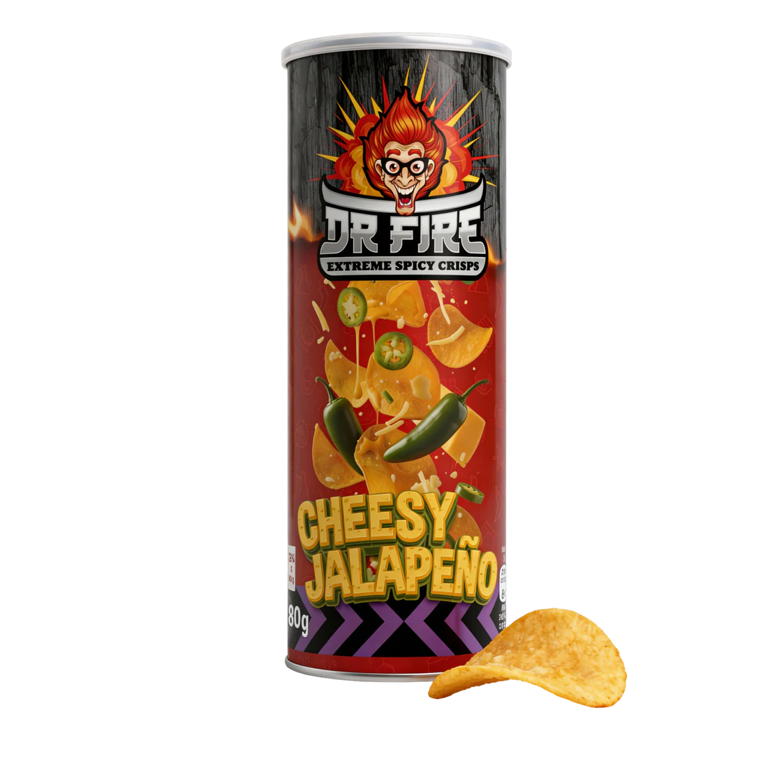 Dr. Fire - Crisps Cheesy Jalapeno 80 Gram