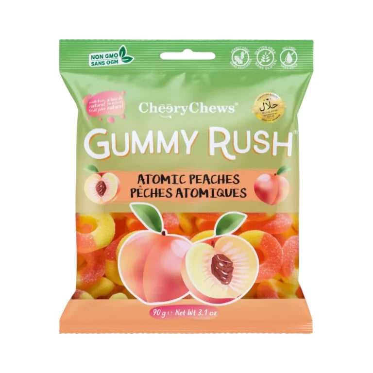 Gummy Rush - Atomic Peaches 90 Gram (Halal)