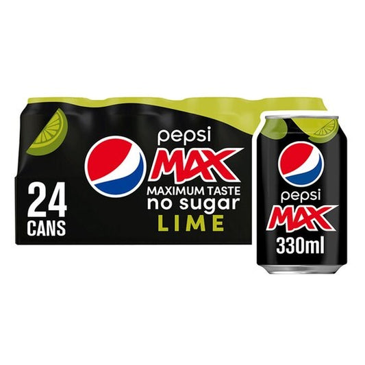 Pepsi - Max Lime 330ml 24 Blikjes
