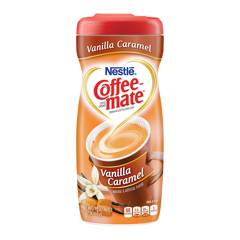 Coffee Mate - Crème à café vanille caramel 425 grammes