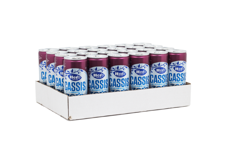 Hero - Cassis Zero 250ml 24 Blikjes