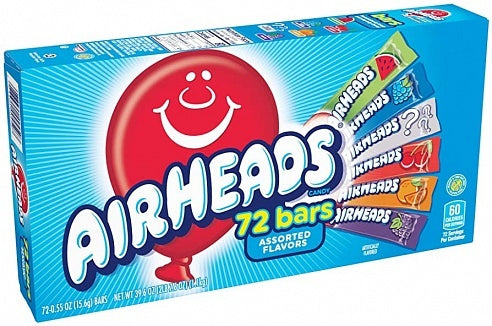 Airheads - Assorted Bars 72-Pack 1150 Gram