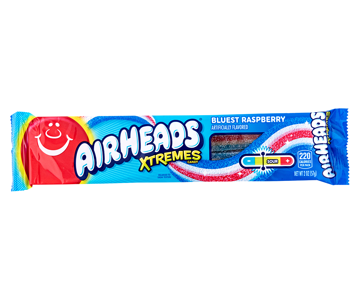 Airheads - X-Tremes Sour Raspberry Belts 57 Gram