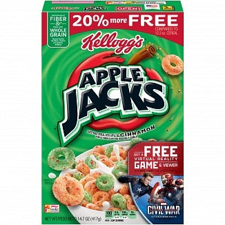 Kellogg's - Apple Jacks Cereal 417 Gram