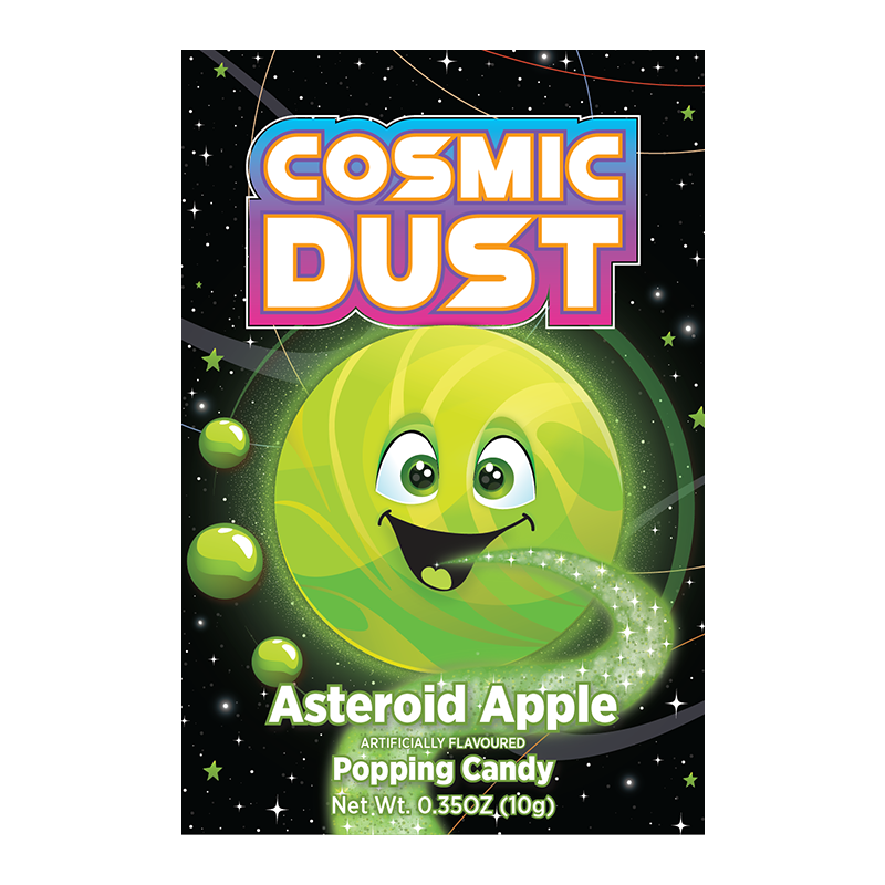 Cosmic Dust - Asteroid Apple Popping Candy 10 Gram