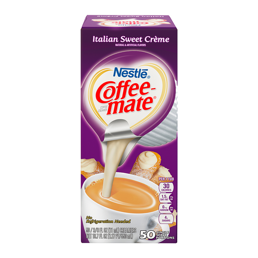Coffeemate - Single Serve Creamers Italian Sweet Creme 50 Stuks