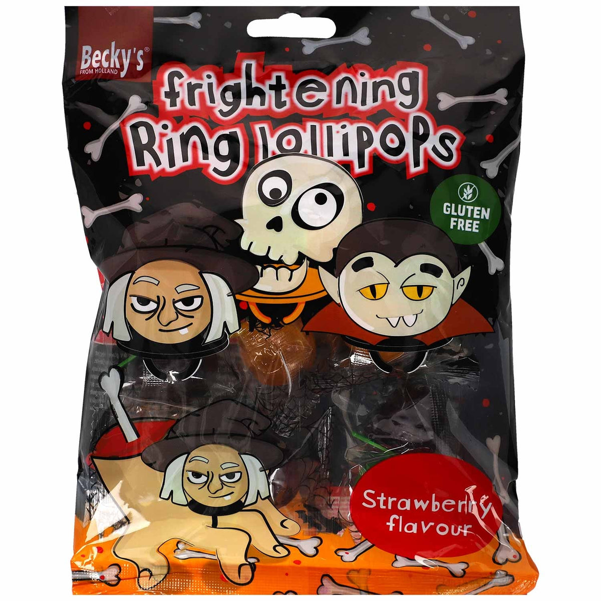 Becky's - Frightening Ring Lollipops 90 Gram