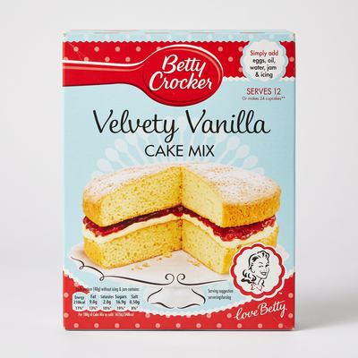 Betty Crocker - Velvety Vanilla Cake Mix.