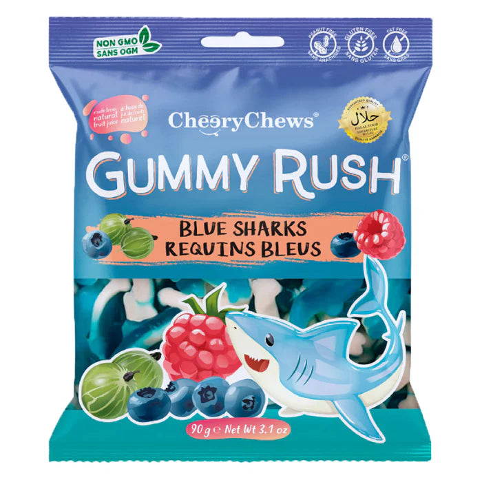 Gummy Rush - Blue Sharks 90 Gram (Halal)