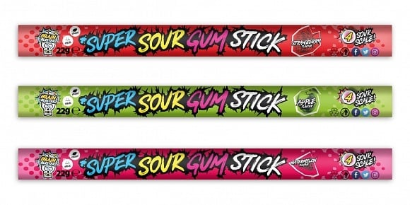 Brain Blasterz - Sour Gum Stick 22 Gram 1x