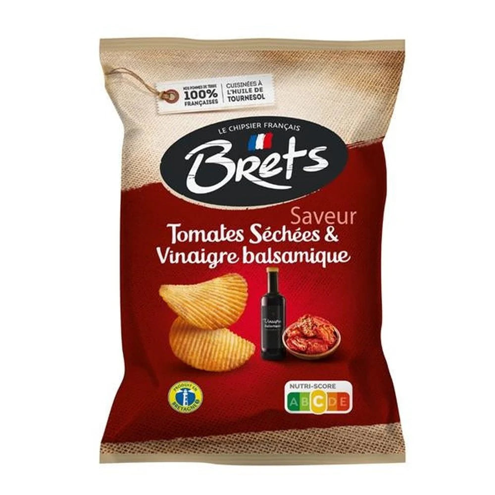 Brets - Sundried Tomatoes & Balsamic Vinegar Chips 125 Gram 10 Pieces