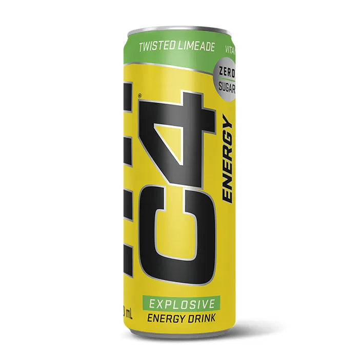 C4 - Boisson énergisante sans sucre, saveur citron vert torsadé, 330 ml