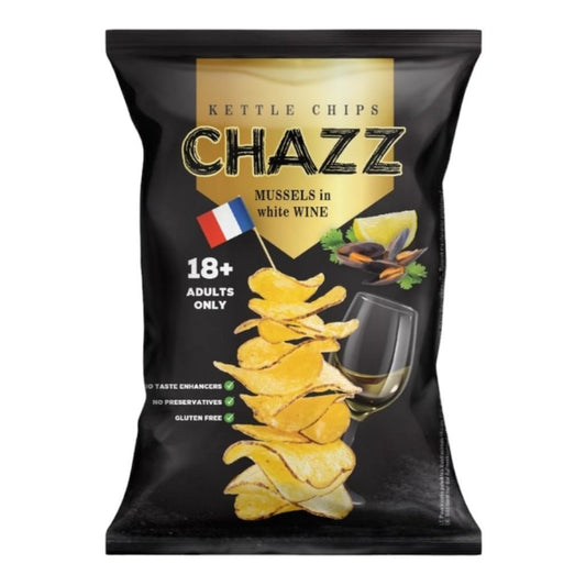 Chazz - 18+ Mussel and White wine Potato Chips 90 Gram