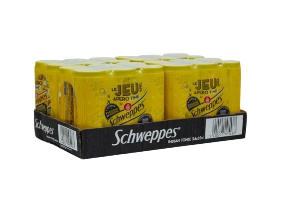 Schweppes - Indian Tonic 330ml 24 Canettes