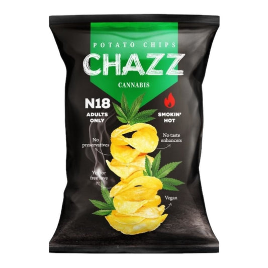 Chazz - 18+ Cannabis Potato Chips (Hemp and Jalapeo) 90 Gram