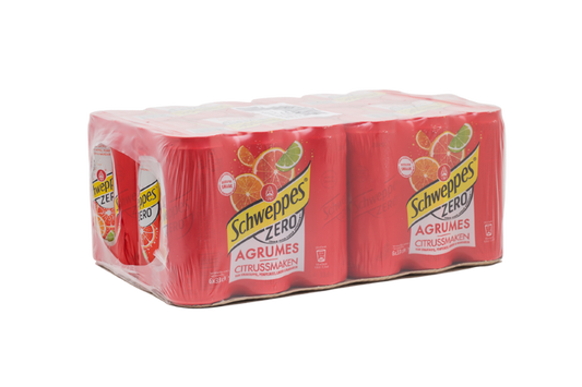 Schweppes - Agrumes Zero 330ml 24 Blikjes