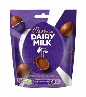 Cadbury - Dairy Milk Mini gefüllte Eier 77 Gramm