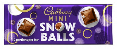 Cadbury - Dairy Milk Snowballs Block XL 350 Gram