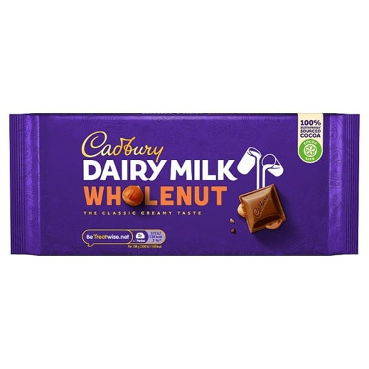 Cadbury - Dairy Milk Wholenut 180 Gram