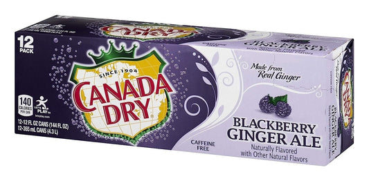 Canada Dry - Blackberry Ginger Ale 355ml 12 Blikjes