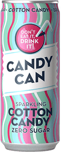 Candy Can – Sprudelnde Zuckerwatte ohne Zucker, 330 ml