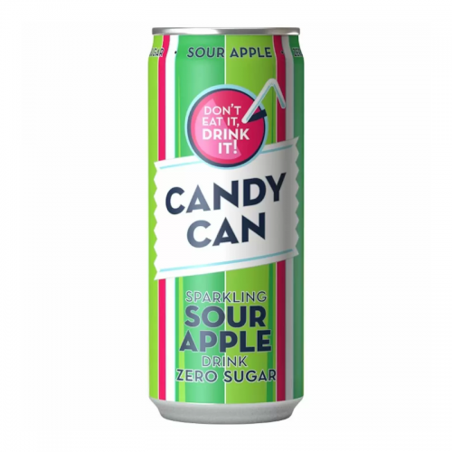 Candy Can – Sprudelnder saurer Apfel, zuckerfrei, 330 ml