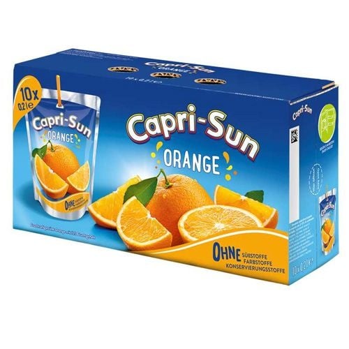 Capri-Sun - Orange 200 ml, pack de 10