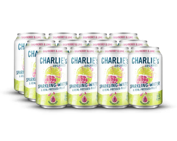 Charlie's - Natural Soda Sparkling Water Raspberry Lemon 330ml 12 Dosen