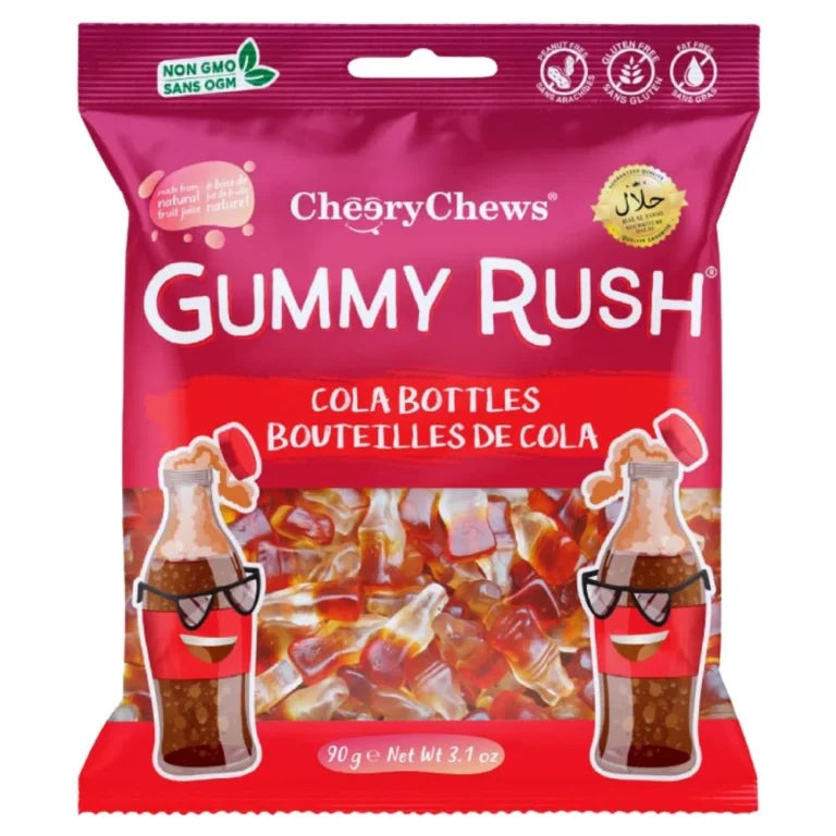 Gummy Rush - Cola Bottles 90 Gram (Halal)