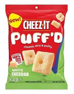 Cheez-It – Gepuffter weißer Cheddar, 85 Gramm