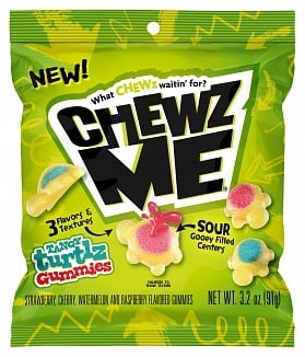 Chewz Me - Saure, spritzige Turtlz-Gummibärchen, 91 Gramm