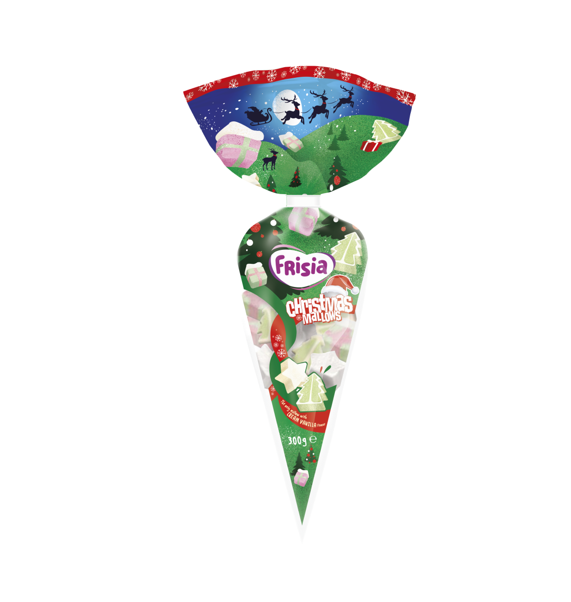 Frisia - Christmas Mallows Puntzak 300 Gram