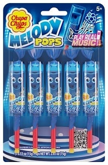Chupa Chups - Melody Pops Blue Raspberry 75 Gram