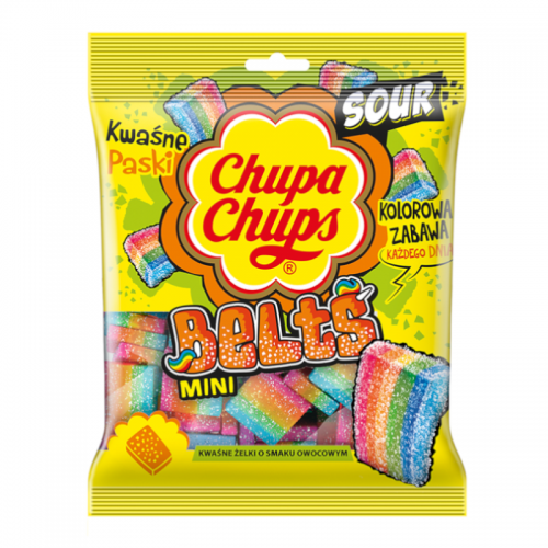 Chupa Chups - Sour Belts Mini 90 Gram