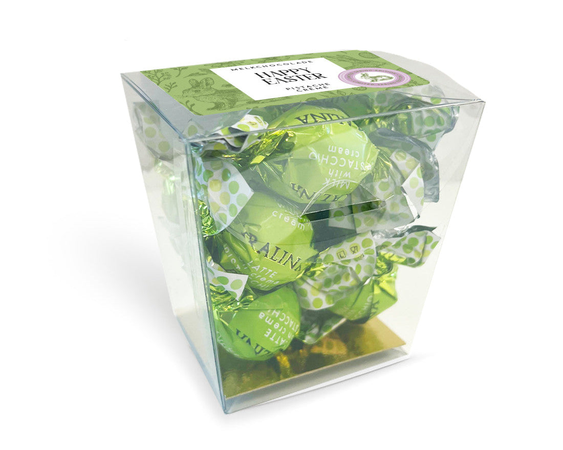 Lambertz & Visser - Classic Easter Conische Cube Bonbom Latte Pistache