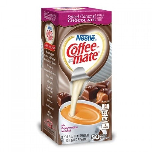 Coffeemate - Salted Caramel Liquid Creamer Single Serve Tubs 50 Stuks