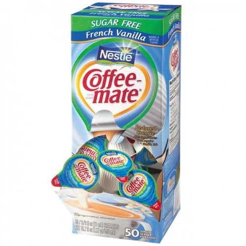 Coffeemate - Single Serve Creamers French Vanilla  50 Stuks (suikervrij)