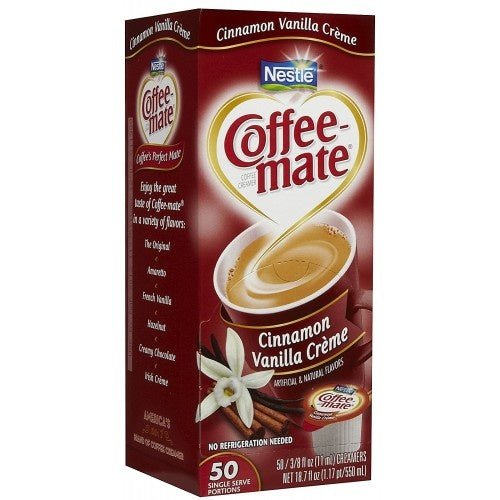 Coffeemate - Single Serve Creamers Cinnamon Vanilla 50 Stuks
