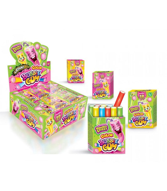 Johny Bee - Color Bubble Gum 35 Gram 18 Stuks
