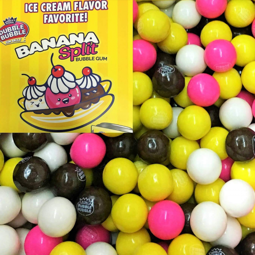 Dubble Bubble – Bananensplit-Kaugummikugeln 1 Kilo