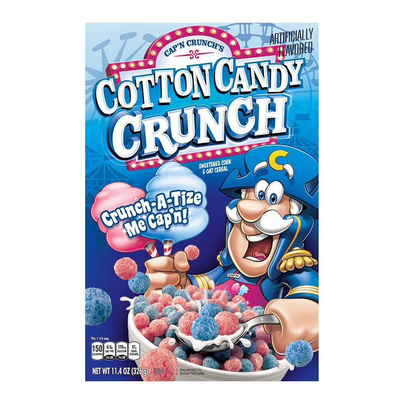 Quaker Cap'n Crunch's - Cotton Candy Crunch Müsli 326 Gramm