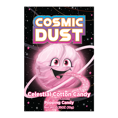 Cosmic Dust - Celestial Cotton Candy Popping Candy 10 Gram 32 Pièces