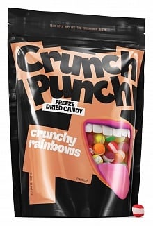Crunch Punch - Freeze Dried Candy - Crunchy Rainbows 100 Gram (Halal)