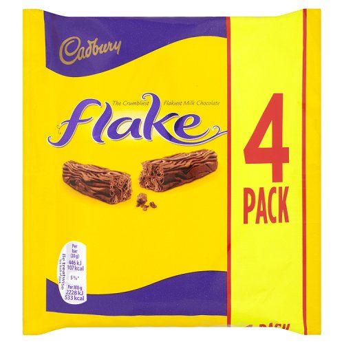 Cadbury - Flake 4er-Packung 80 Gramm