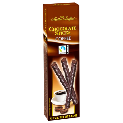 Maitre Truffout - Schokoladen Sticks Coffee 75 Gram